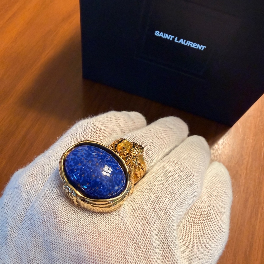 Saint Laurent Arty Oval Ring